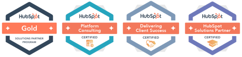 B360 HubSpot Certification Icons